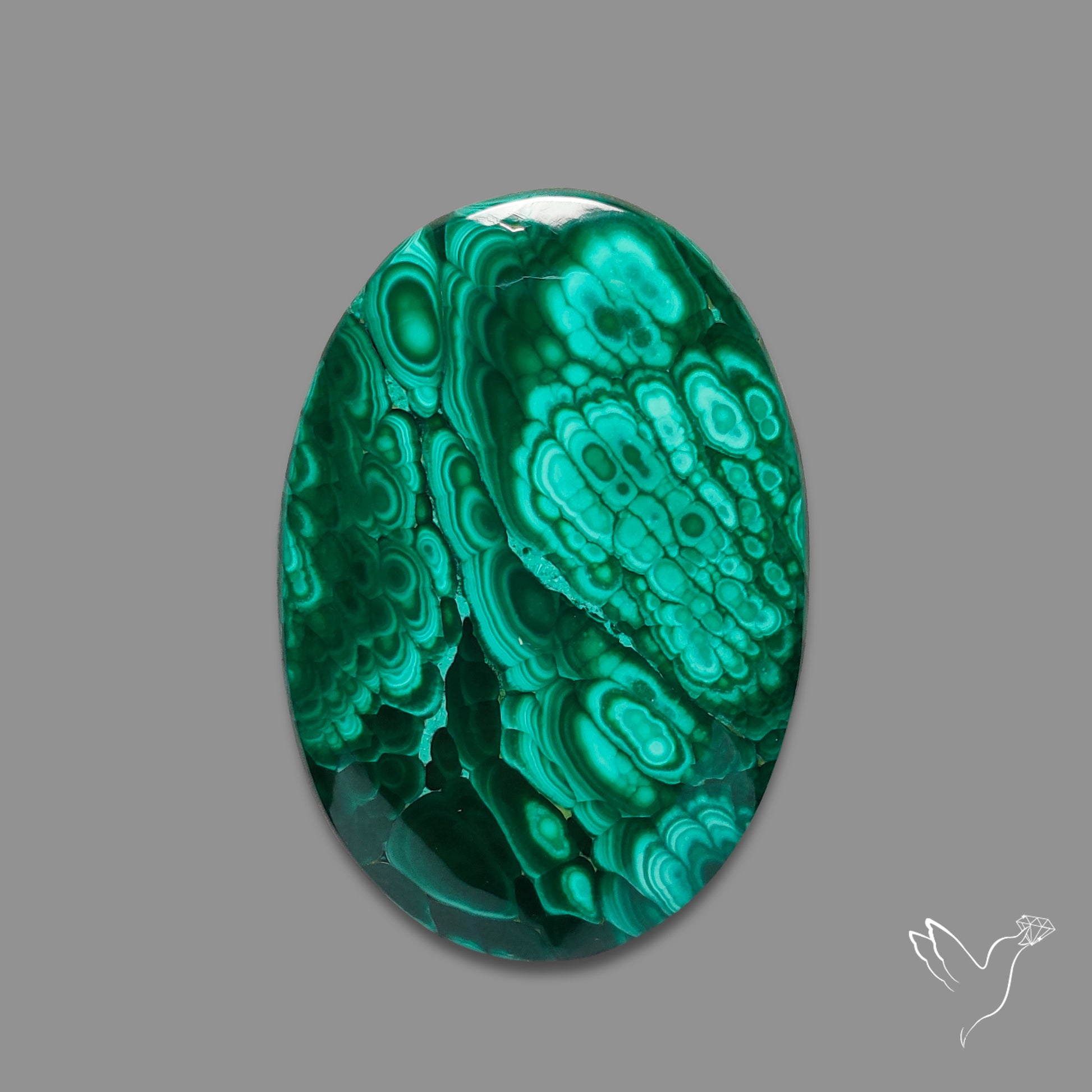 Malachite Cabochon Botryoidal Patterns