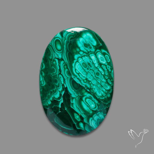 Malachite Cabochon Botryoidal Patterns