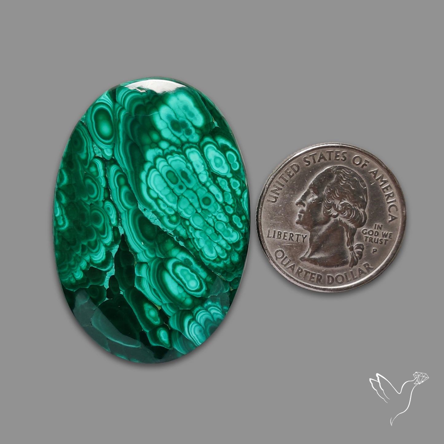 Malachite Cabochon Botryoidal Patterns