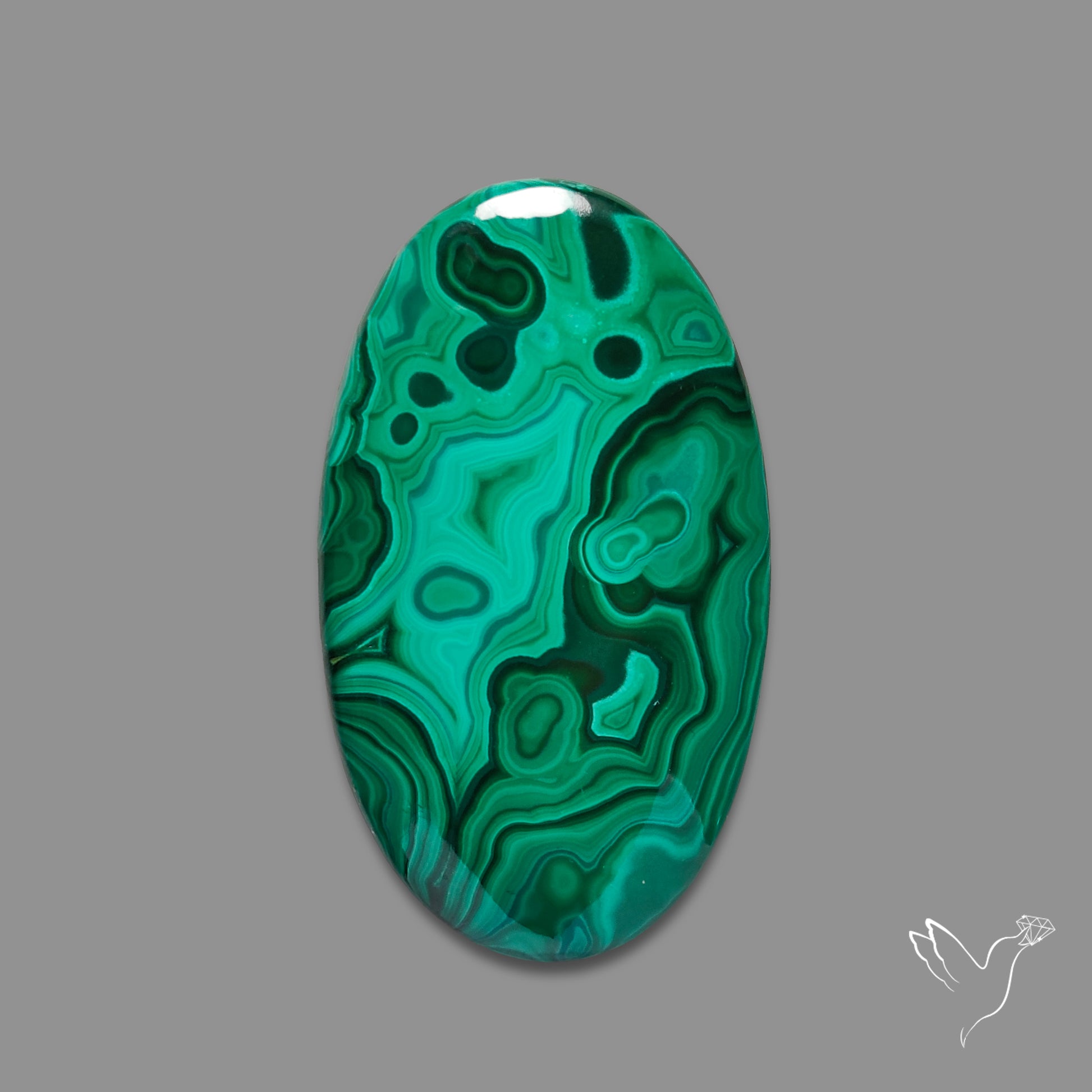 Malachite Cabochon Botryoidal Patterns