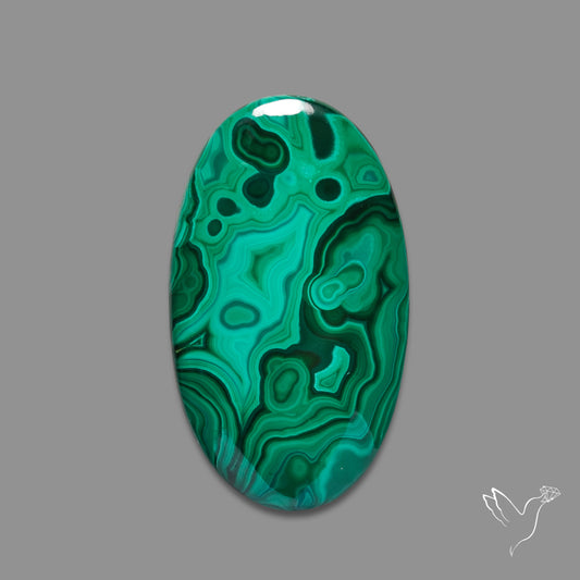 Malachite Cabochon Botryoidal Patterns