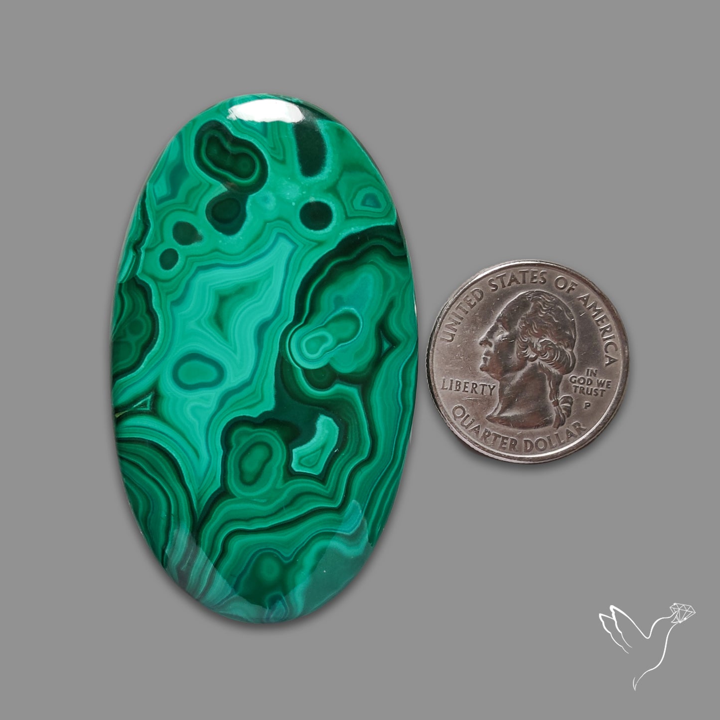 Malachite Cabochon Botryoidal Patterns