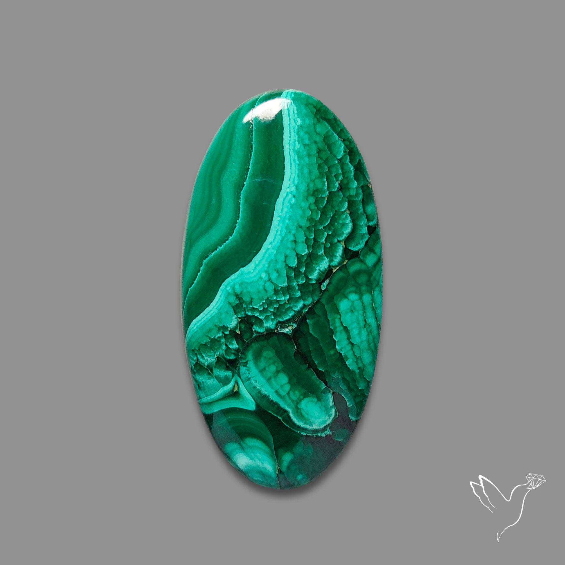 Malachite Cabochon Botryoidal Patterns