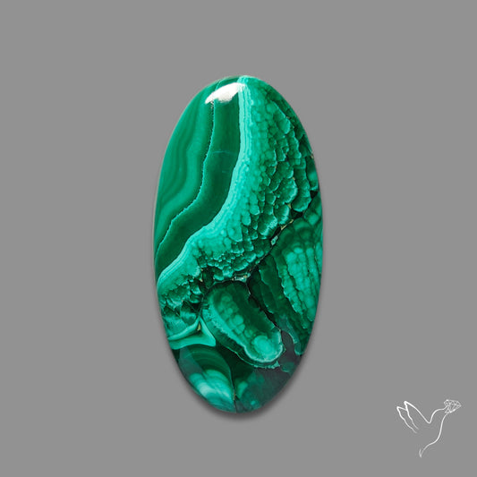 Malachite Cabochon Botryoidal Patterns