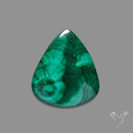 Malachite Stalactite Cabochon