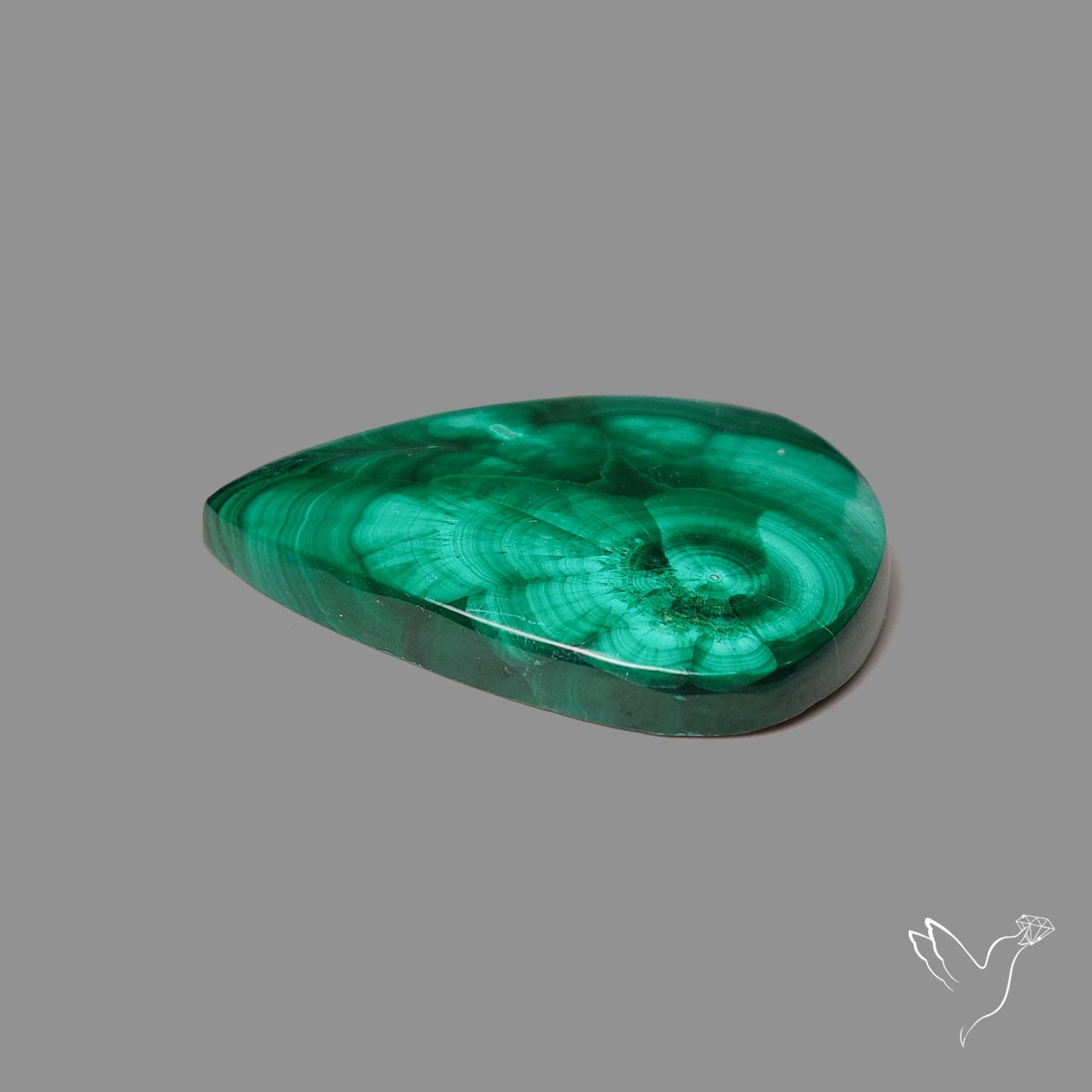 Malachite Stalactite Cabochon