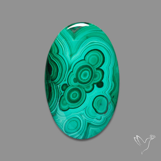 Malachite Cabochon Botryoidal Patterns