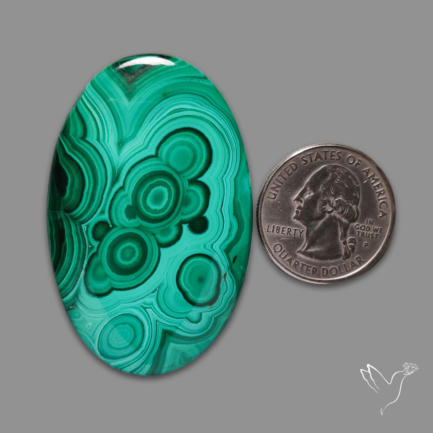Malachite Cabochon Botryoidal Patterns