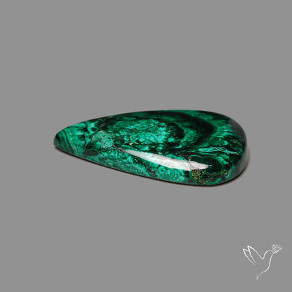 Malachite Cabochon with Rare Chattoyancy