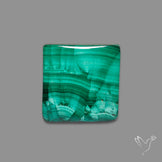 Malachite Cabochon with Rare Chattoyancy