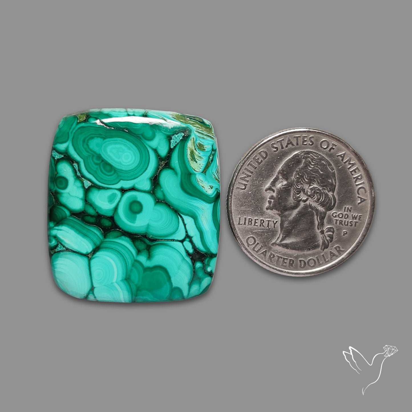 Malachite Cabochon Botryoidal Patterns