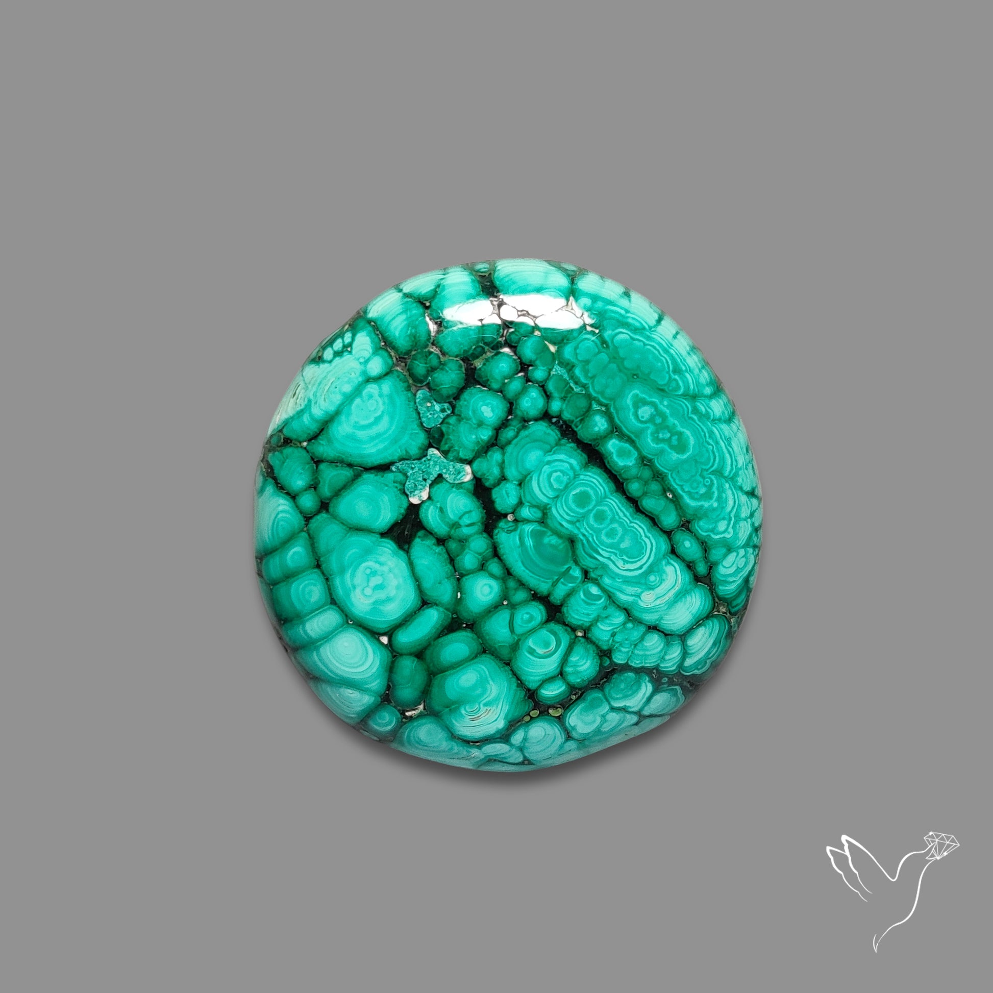 Malachite Cabochon Botryoidal Patterns