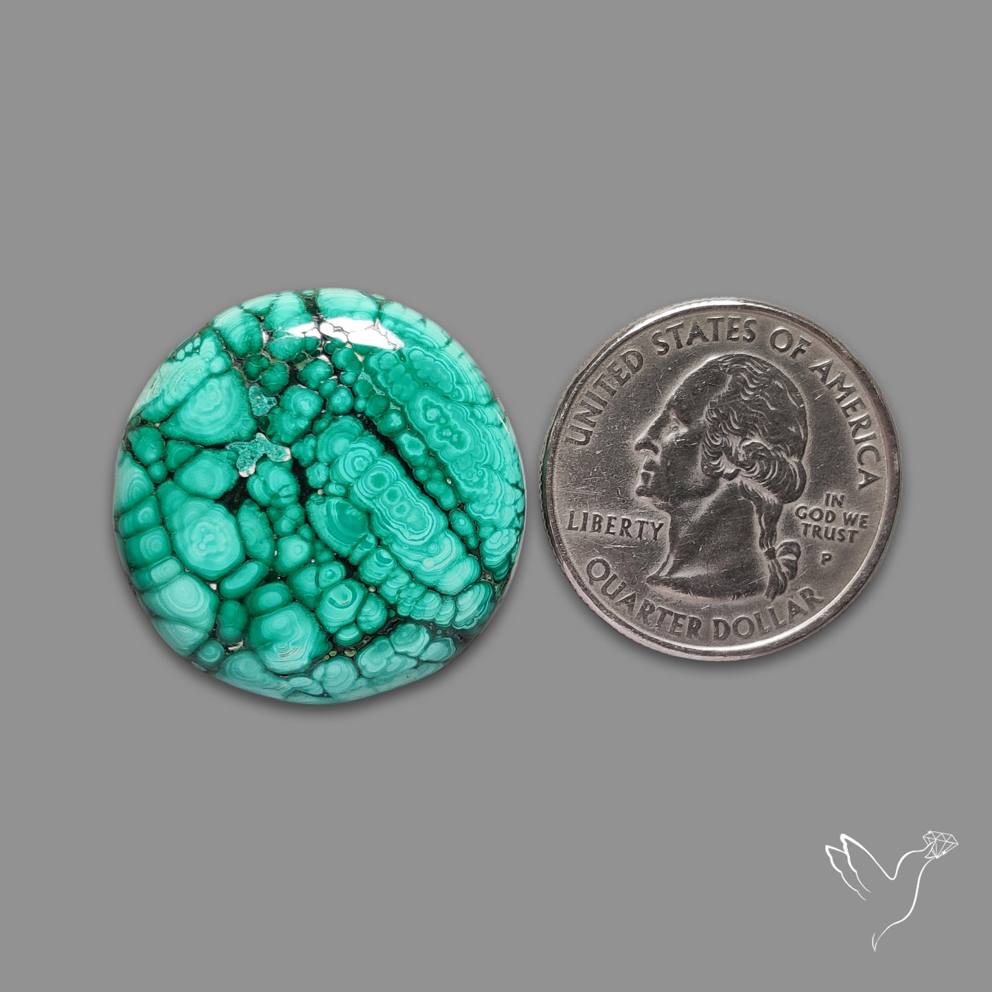 Malachite Cabochon Botryoidal Patterns