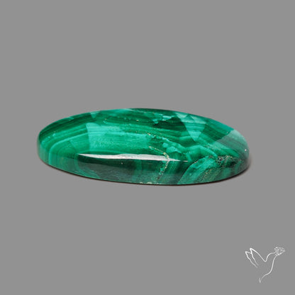 Malachite Cabochon with Rare Chattoyancy