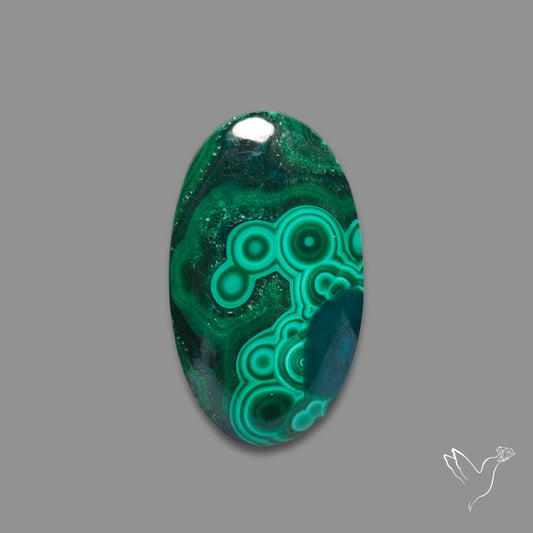 Malachite Cabochon Botryoidal Patterns