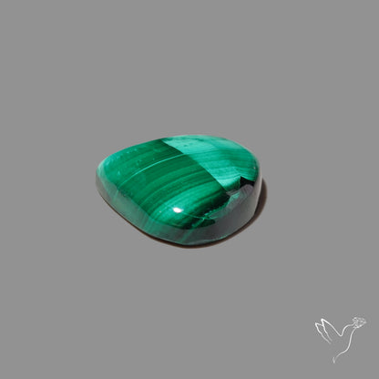 Malachite Cabochon with Rare Chattoyancy