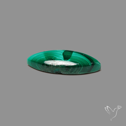 Malachite Cabochon with Rare Chattoyancy