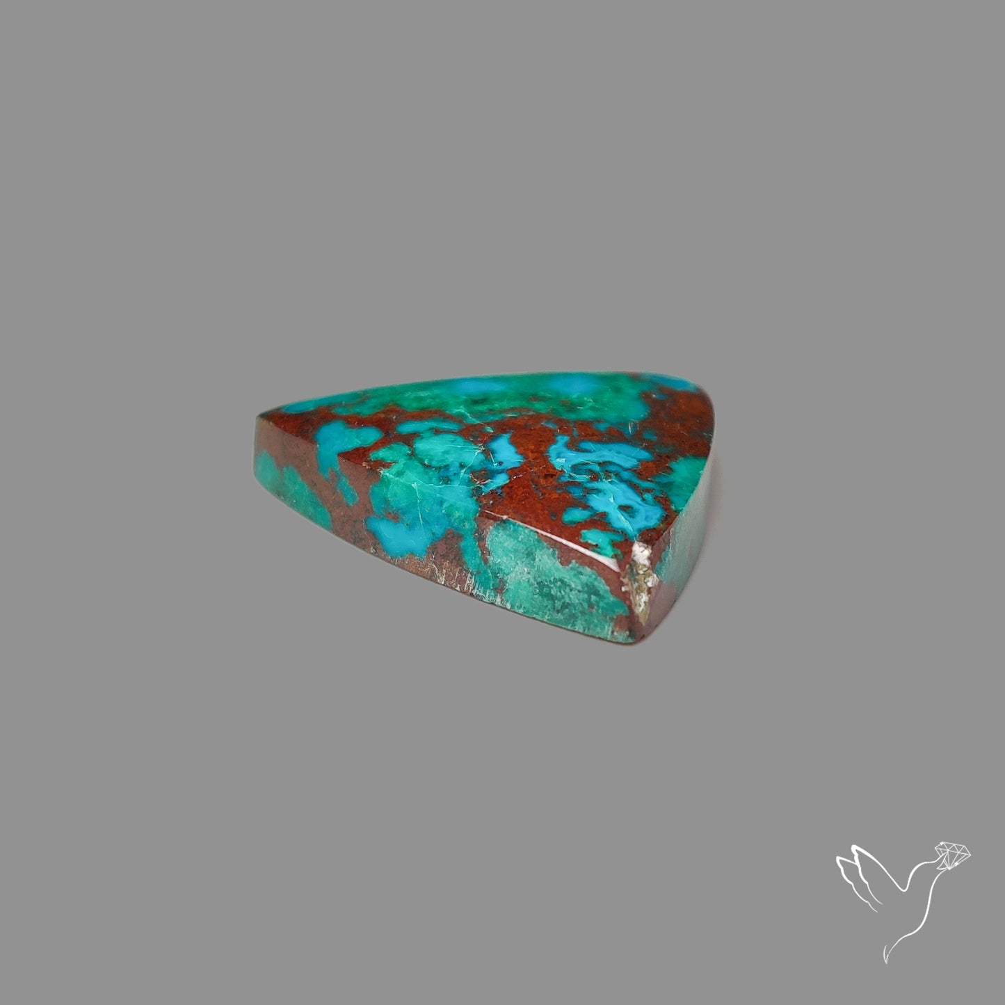 Peruvian Chrysocolla Malachite Cuprite Cabochon