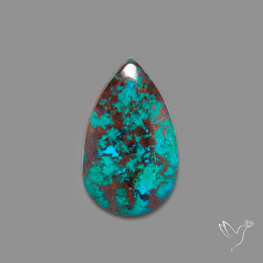 Peruvian Chrysocolla Malachite Cuprite Cabochon
