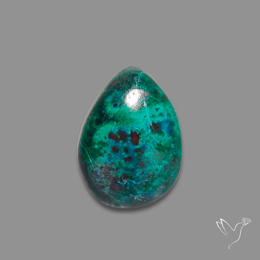 Peruvian Chrysocolla Malachite Cuprite Cabochon