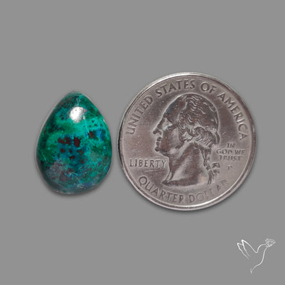 Peruvian Chrysocolla Malachite Cuprite Cabochon