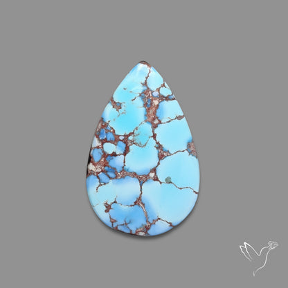 Rare Golden Hill Turquoise Cabochon (backed)