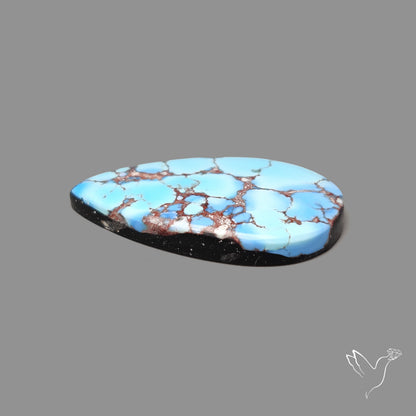 Rare Golden Hill Turquoise Cabochon (backed)