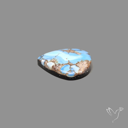 Rare Golden Hill Turquoise Cabochon (backed)