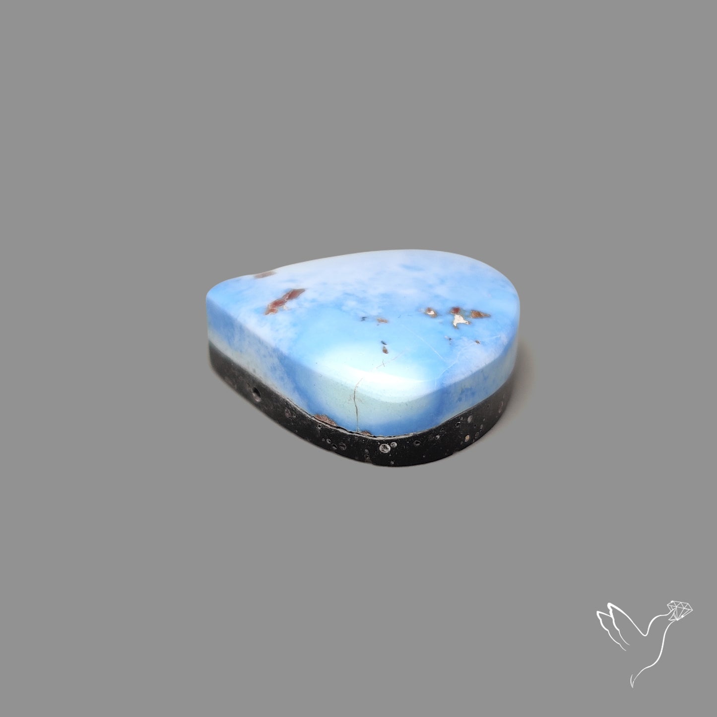 Rare Golden Hill Turquoise Cabochon (backed)