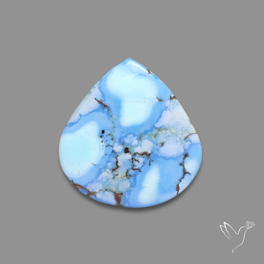 Rare Golden Hill Turquoise Cabochon (backed)