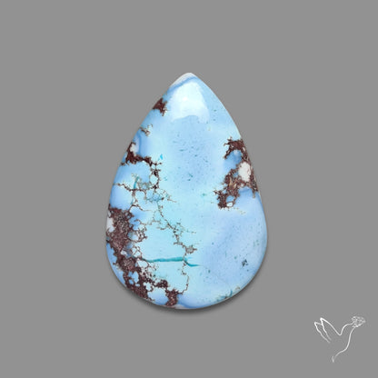Rare Golden Hill Turquoise Cabochon (backed)