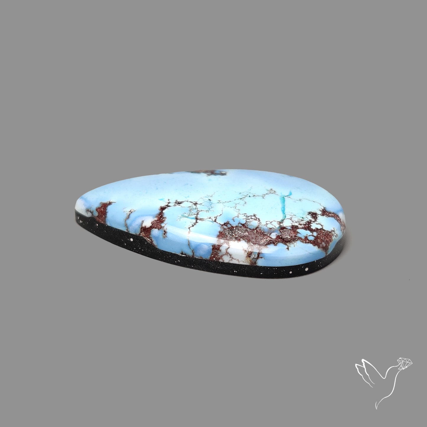 Rare Golden Hill Turquoise Cabochon (backed)