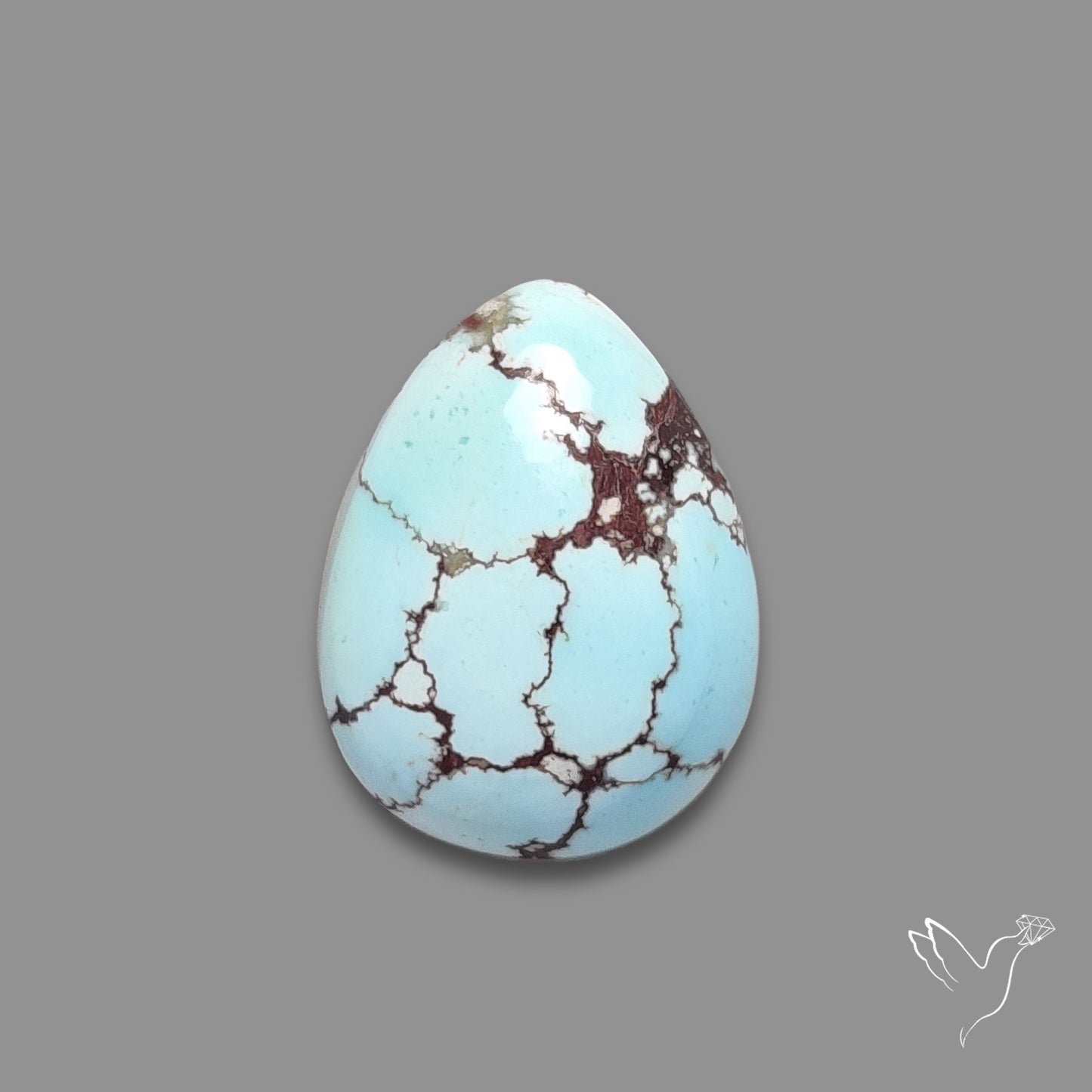 Rare Golden Hill Turquoise Cabochon (backed)