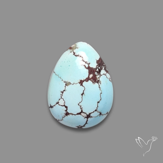 Rare Golden Hill Turquoise Cabochon (backed)