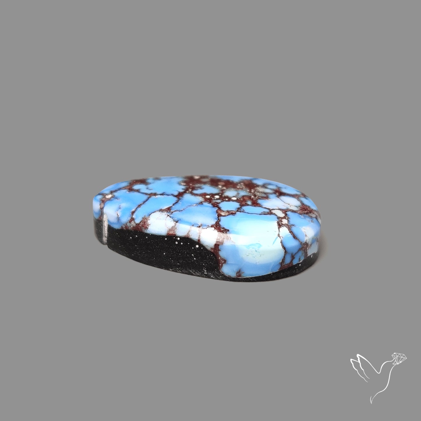 Rare Golden Hill Turquoise Cabochon (backed)