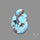 Rare Golden Hill Turquoise Cabochon (backed)