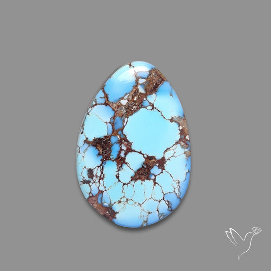 Rare Golden Hill Turquoise Cabochon (backed)