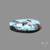 Rare Golden Hill Turquoise Cabochon (backed)