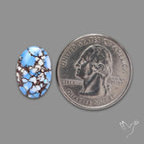 Rare Golden Hill Turquoise Cabochon (backed)