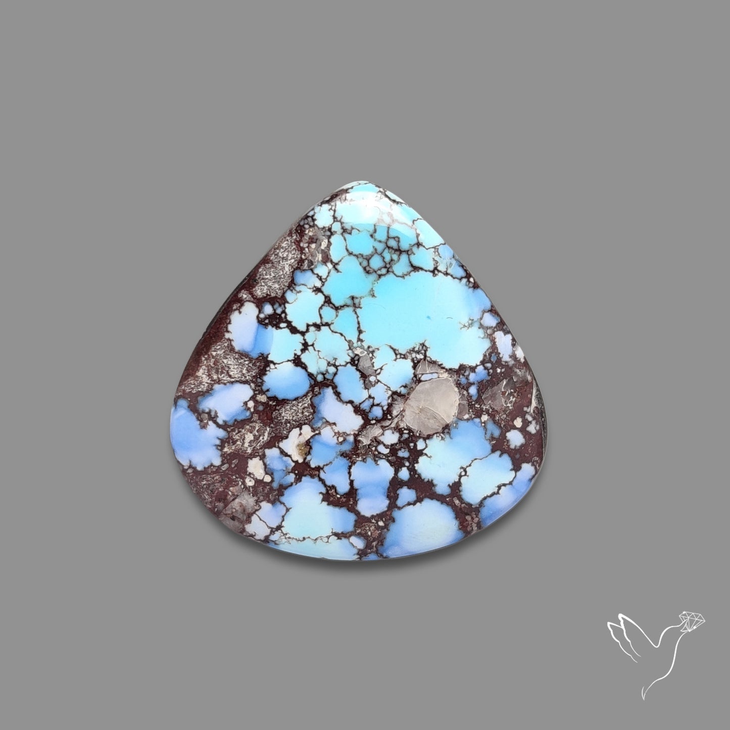 Rare Golden Hill Turquoise Cabochon (backed)