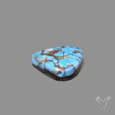 Rare Golden Hill Turquoise Cabochon (backed)