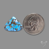 Rare Golden Hill Turquoise Cabochon (backed)
