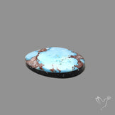 Rare Golden Hill Turquoise Cabochon (backed)