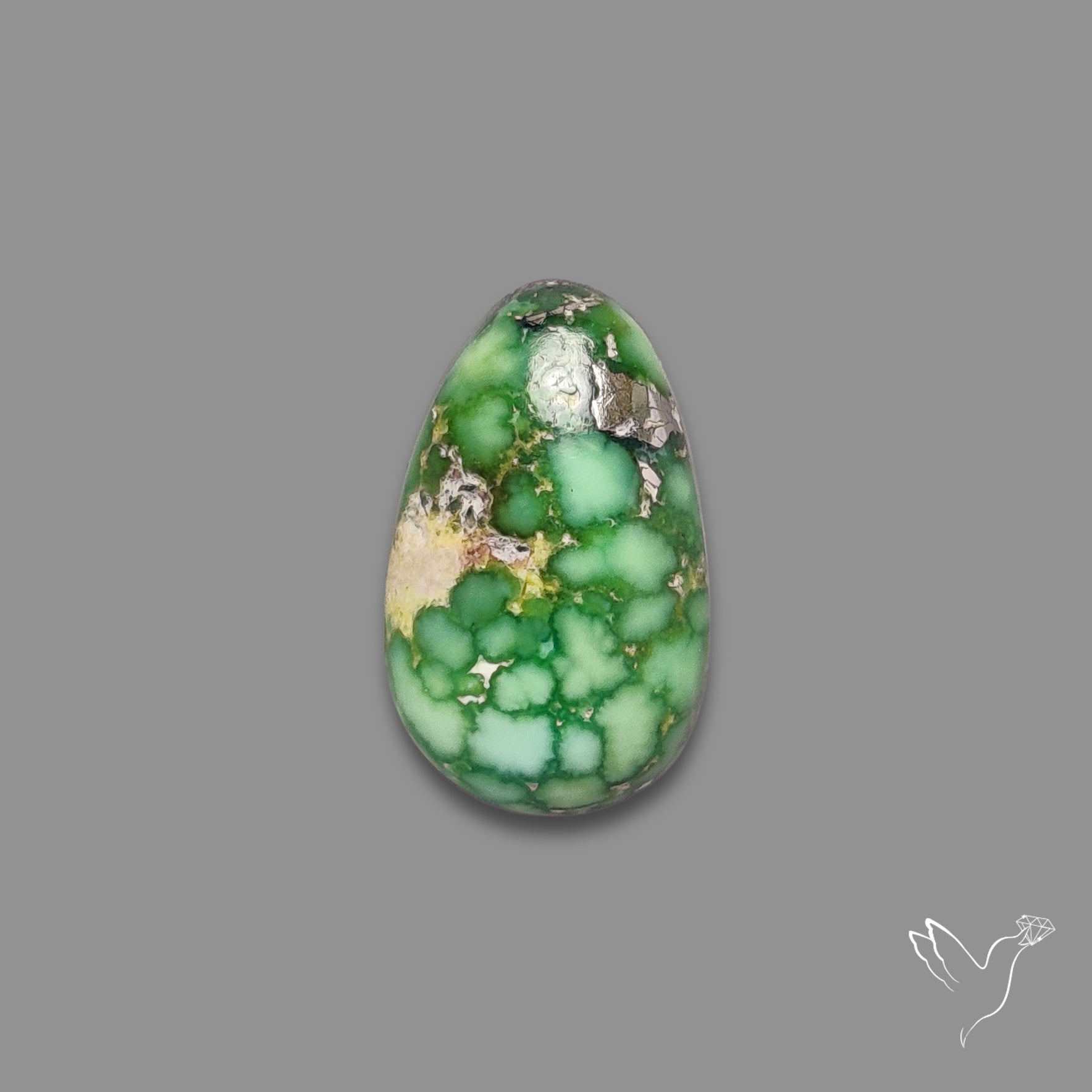Sonoran Gold Turquoise Natural Green Cabochon