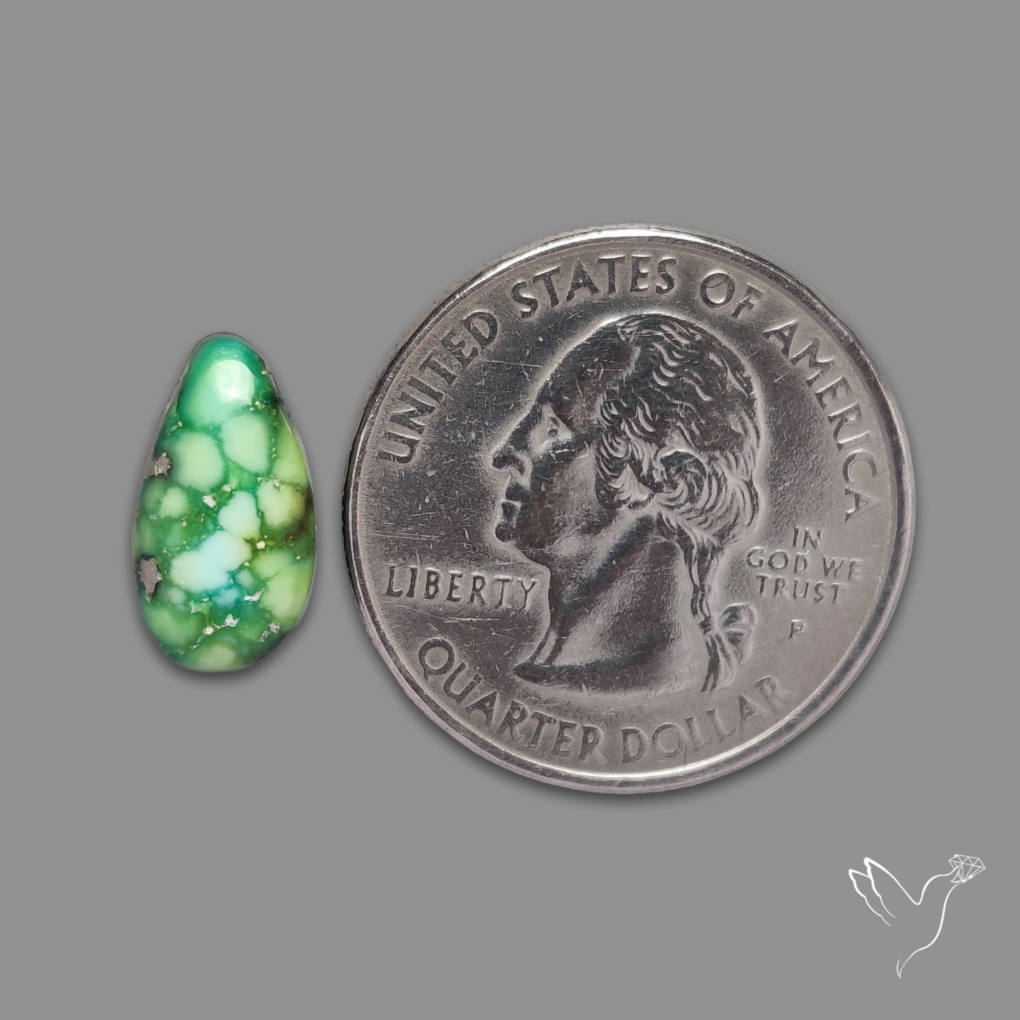 Sonoran Gold Turquoise Natural Green Cabochon