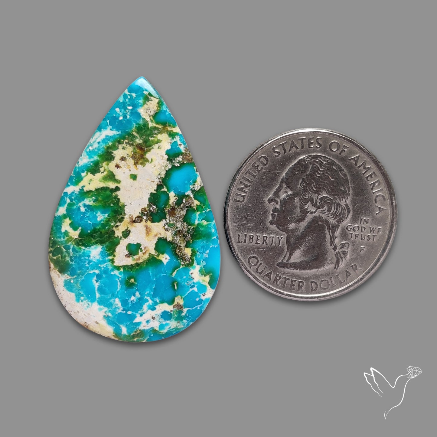 Sonoran Gold Turquoise Cabochon