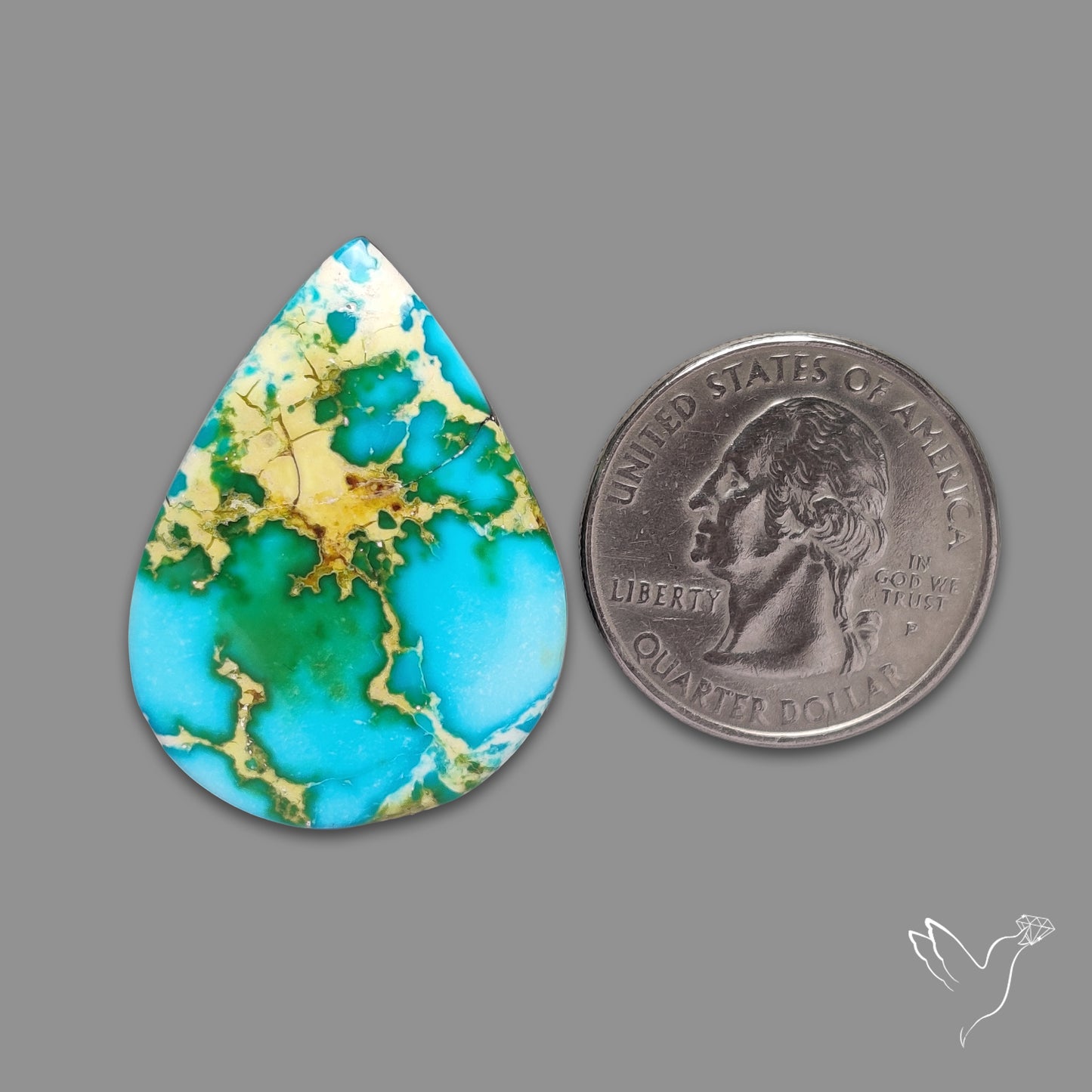 Sonoran Gold Turquoise Cabochon