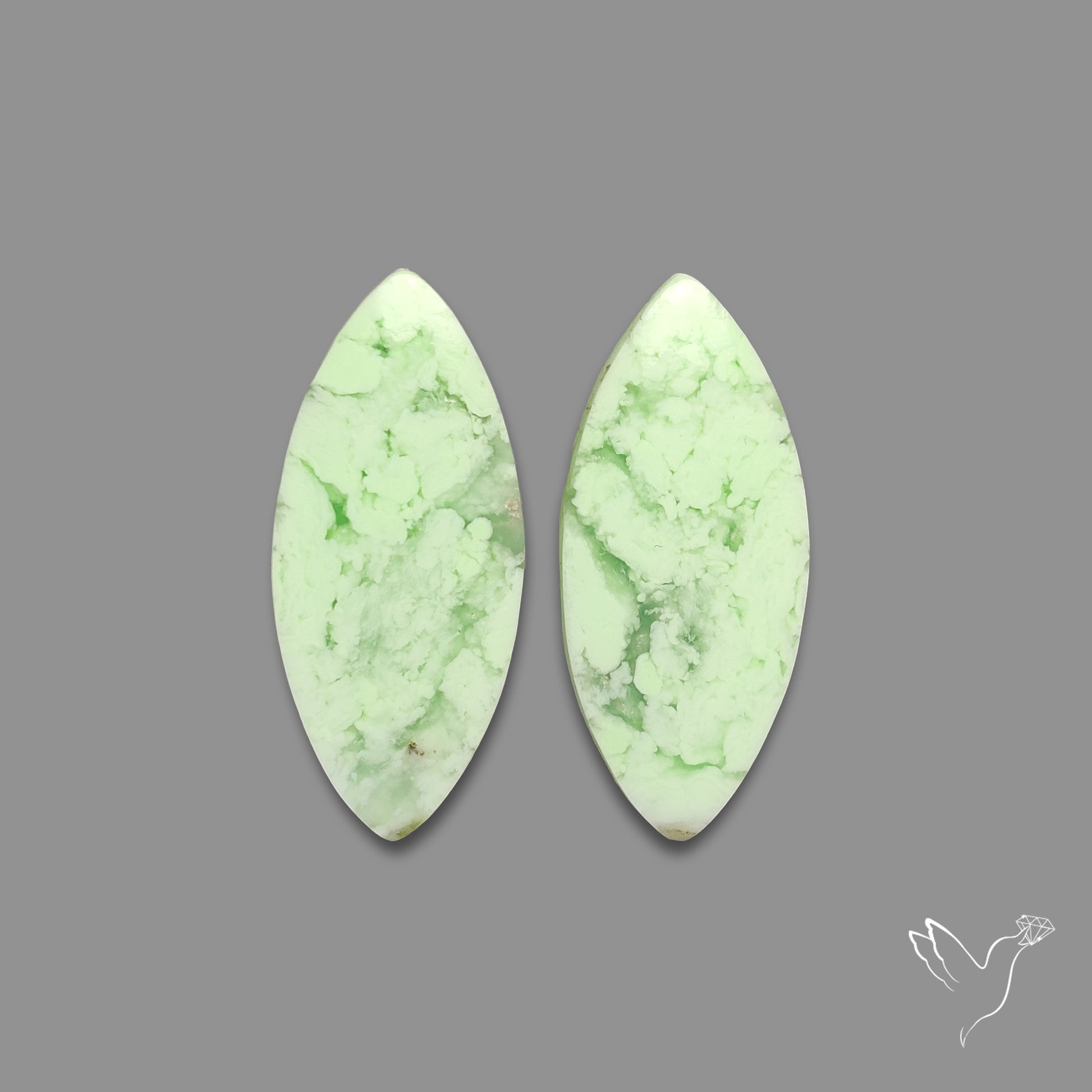 Citron Chrysoprase Pair