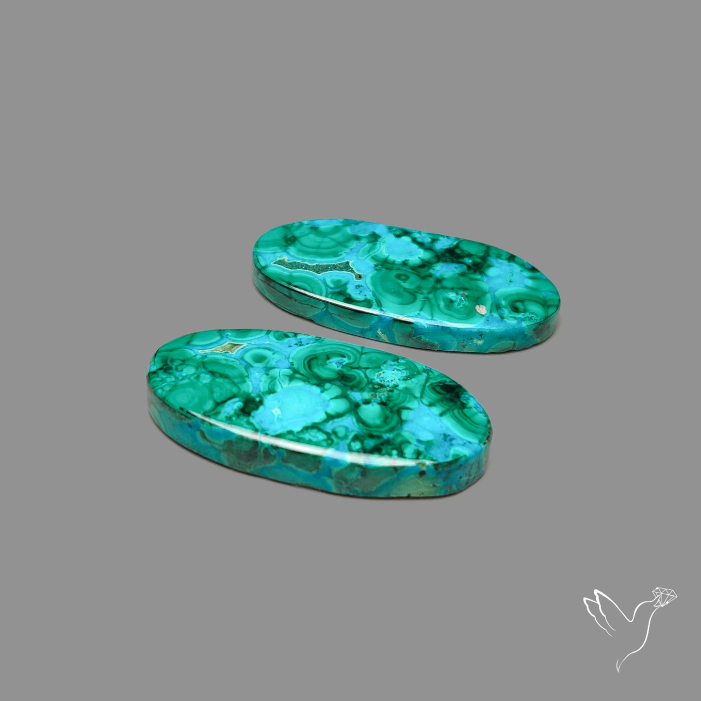 Chrysocolla In Malchite Pair