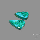 Chrysocolla In Malchite Pair
